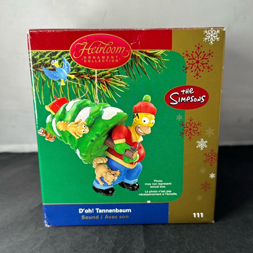 Carlton Cards Heirloom Ornament 2005 SIMPSONS 111 HOMER D'oh! Tannenbaum